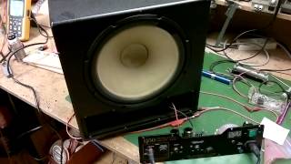 Test versterker REL subwoofer [upl. by Gaskill]