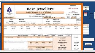 Jewellery Billing Tool [upl. by Ailak659]