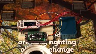 Plotting Carbon Dioxide concentration with Enviro FeatherWing and Sensirion SCD30 NDIR Sensor [upl. by Ydnak]