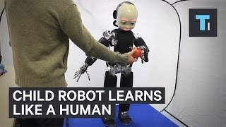 Child robot can be taught just like a human 4yearold [upl. by Nywg625]