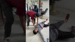 Saloon ke andar kiya prank 😱😱 heartvideo121 funny plzsubscribe saloon MrFaisalKhanAgra [upl. by Bisset199]