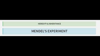 Heredity and Inheritance Mendels Experiment Part 3 SATHEEMED swayamprabha medicalentranceexam [upl. by Popelka948]