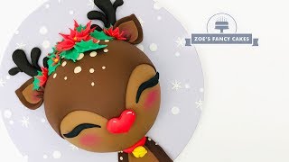 Rudolph the red nosed Reindeer Christmas cake [upl. by Nahn676]