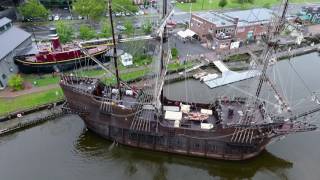 Spanish Tall Ship El Galeon at HRMM in Kingston [upl. by Atenaz]