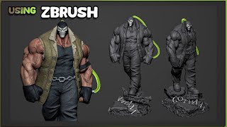 Bane  FanArt  ZBrush Speedsculpting  10h  Classic Music [upl. by Colson]