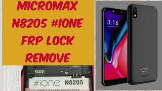 Micromax N8205 I ONE FRP Remove One Click [upl. by Papke]