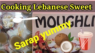 Cooking Lebanese SweetMOUGHLI [upl. by Inalaek]