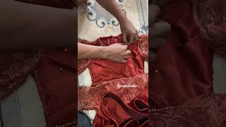 menyusun motif payet tutorial sewing kebayagaun weddingdress [upl. by Aicyle]