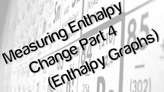 Measuring enthalpy change part 4 enthalpy graphs [upl. by Nuawed]