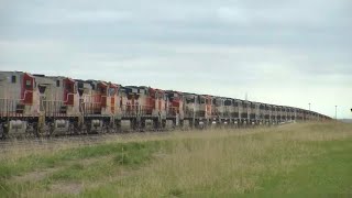 Hundreds of Locomotives stored at Donkey Creek Wyoming  2020 [upl. by Milinda393]