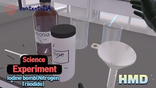 Science experiment  iodine bombNitrogen Triiodide [upl. by Aiduan453]