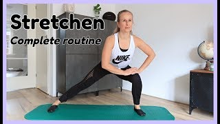 Stretch Routine  Rekken voor Beginners en Gevorderden  OPTIMAVITA [upl. by Morentz]