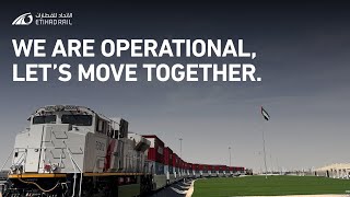 Etihad Rail Freight Services Are Now Fully Operational [upl. by Eelah]