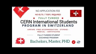 CERN Doctoral Student Program 2025 in Switzerland Fully Funded  Stipend [upl. by Anadal]