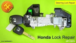 Honda Ignition Lock Repair  Key stuck [upl. by Kurt772]