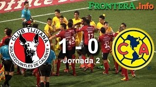 Xolos vs América 1  0 Gol y conato de bronca HD [upl. by Dennis]