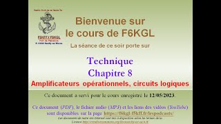 Technique  Chapitre 8  Les amplificateurs opérationnels et les circuits logiques [upl. by Eelarol]