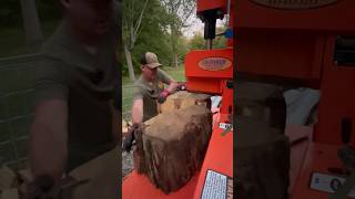 Smashing Huge Locust Firewood Rounds eastonmade firewood [upl. by Morgun]