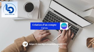 Création de Compte Canva [upl. by Arturo677]