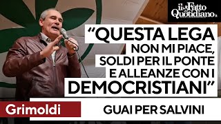 quotAbbiamo perso identità questa Lega non mi piacequot Grimoldi spara su Salvini e raccoglie applausi [upl. by Hsizan]