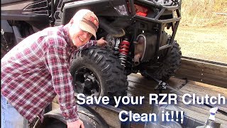 Saving your RZR Clutch  Keep it clean [upl. by Yntruoc]