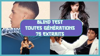 Blind test toutes générations 1980 à 2023 75 Extraits [upl. by Eenet464]