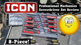 ICON Professional 8Piece Screwdriver Set Review [upl. by Anegal532]