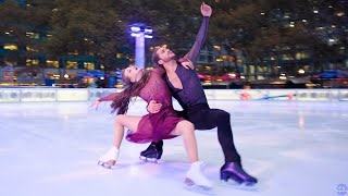 Passionate Ice Skating in NYCs Bryant Park with Team USA Ice Dancers Molly Cesanek amp Yehor Yehorov [upl. by Cherianne]