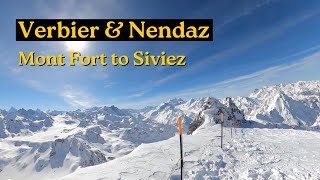 Mont Fort to Siviez  Verbier amp Nendaz [upl. by Anawik]