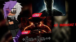 Exorcistas Reagindo ao rap do Freddy Kreuguer e SlendermanGcGenkun [upl. by Arabella173]