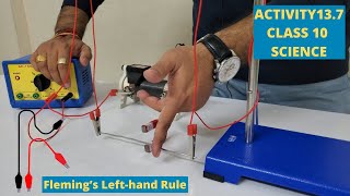 ACTIVITY 127 ll CLASS 10 ll SCIENCE ll Flemings left hand rule [upl. by Lynden]