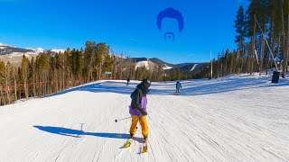 Skiing Vail Ski Resort Colorado  Eagles Nest to Lionshead Vail Village Base Area [upl. by Candyce]