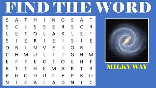 Word Game  Word Search  Puzzle  Find the Hidden Words  Word search finder  Galaxy 12 [upl. by Sonya]