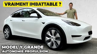 Essai Tesla Model Y Grande Autonomie Propulsion – Enfin la version PARFAITE [upl. by Ridley]