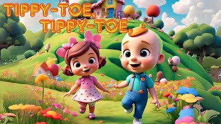 Tippie Toe  Fun Song for Kids  Nursery Rhymes  Jingle Joy  cocomelon [upl. by Kameko]