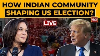 US Election 2024 Live News  Influence Of IndianAmerican Community In US Election  Harris Vs Trump [upl. by Markman]