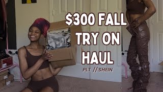 300 Fall Try On Haul  Shein amp PLT [upl. by Perlman331]