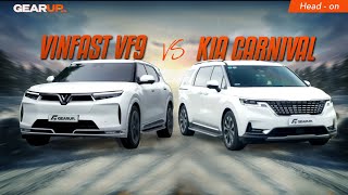 Vinfast VF9 HAY HƠN Kia Carnival nhiều mặt nhưng dùng 7 ghế thì lại khó nói chuyện  GearUp [upl. by Nosrac645]