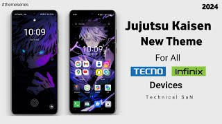 Jujutsu Kaisen Premium Theme For All Tecno and Infinix Devices 🔥 [upl. by Ymar]