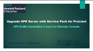 Upgrade HPE Server with Service Pack for ProLiant SPP [upl. by Enehs]