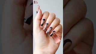 Easy Coffee Color Beautiful Nail Art Design Tutorial  Latest Nail Art  shorts shortvideo [upl. by Norre]