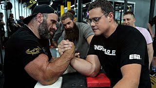 SCHOOLBOY VS DENIS CYPLENKOV  ARM WRESTLING TRAINING 2024 [upl. by Brianna]