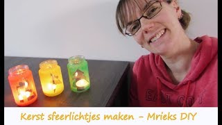 Kerst sfeerlichtjes maken  made by Mriek  DIY [upl. by Salohcin]