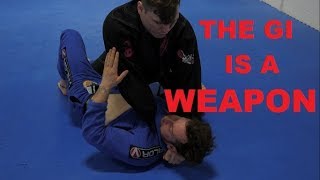 My Top 2 Best Lapel Chokes from Half Guard Top [upl. by Kieffer]