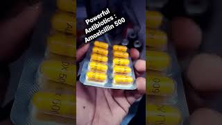 Powerful Antibiotic  Amoxicillin Capsule 500250mg  How to USE  trending shorts amoxicillin [upl. by Atiuqehs]