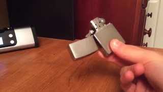 How to flip open a Zippo lighter with one hand [upl. by Leruj]