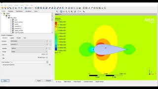 Ansys tutorial  Flow Over Symmetric Airfoil  Aerodynamics [upl. by Odlareg]