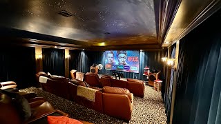 HUGE Home Theater w SONY 6000 Projector and Screen Innovations [upl. by Amar]