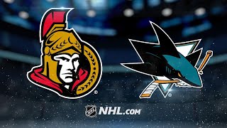 Dell notches shutout in Sharks win over Senators [upl. by Camilia24]