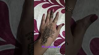 Latest back hand mehandi designnidhi mehandi design [upl. by Okeim]